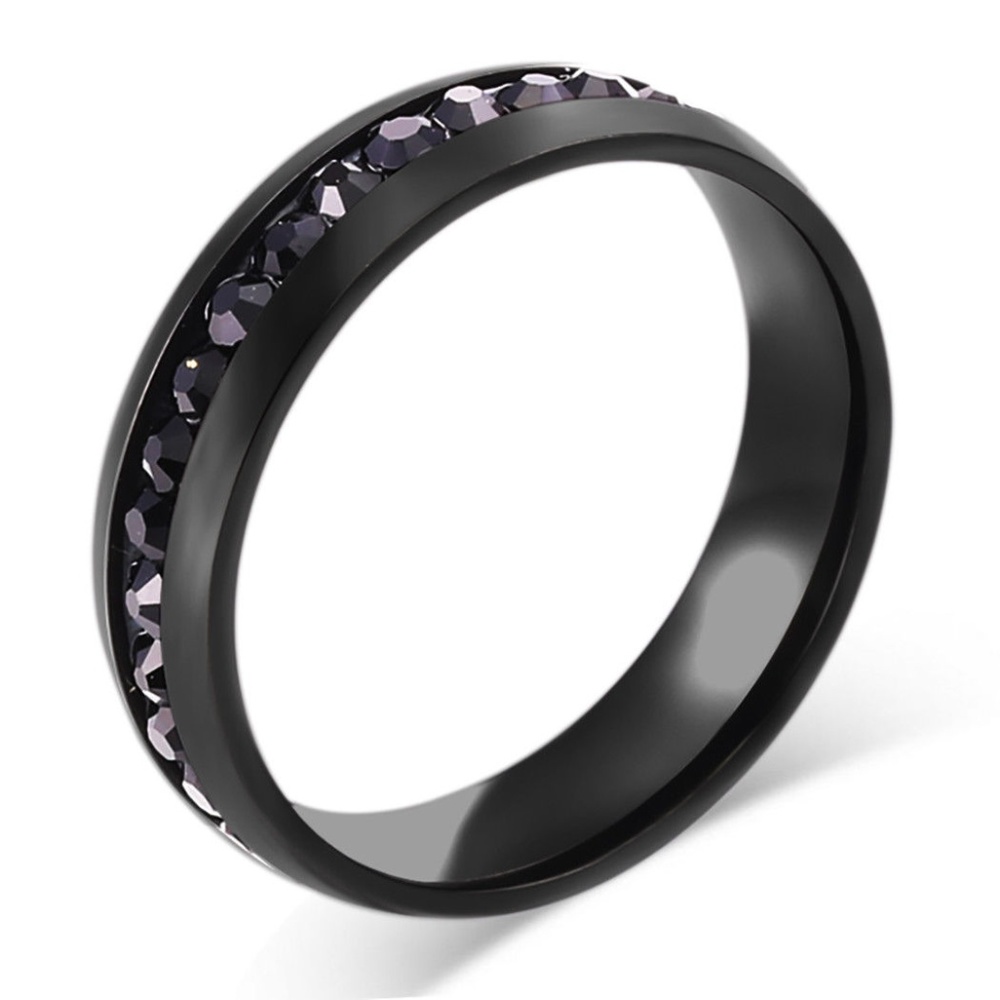 ➰Jeweled Wedding Band - Picture 1 of 2